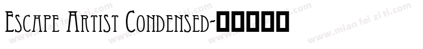 Escape Artist Condensed字体转换